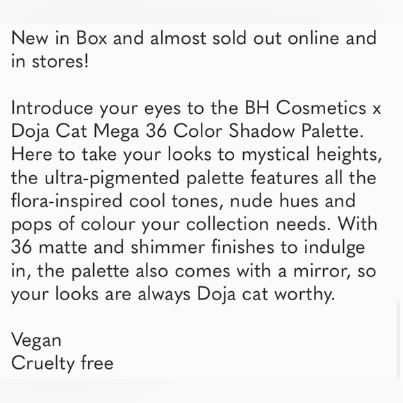 Doja Cat Eye Shadow Palette Limited Edition - Picture 14 of 14